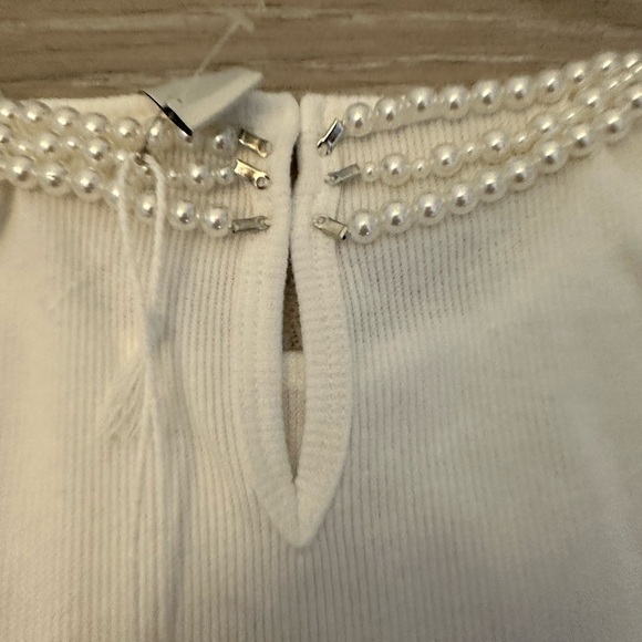 Joie White Ribbed Tank Top - Picture 4 of 6